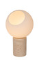 Preview: Lucide DAVIN E27 Tischlampe Modern Opal 05548/01/61