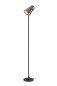 Preview: Lucide BENSEN E14 Stehlampe Modern Grau 05753/81/36