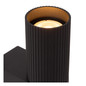 Preview: Lucide CLUBS GU10 Wandstrahler 2-fach Modern Schwarz 09239/02/30