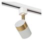 Preview: Lucide TRACK FLORIS Schienenstrahler 1-Phasen Stromschienensystem GU10 360° drehbar Weiß, Mattes Gold, Messing 09952/01/31