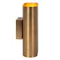 Preview: Lucide OVALIS Wandleuchte 2x E14 Mattes Gold, Messing 12219/02/02