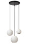 Preview: Lucide BINA MULTI PENDEL E27 Pendelleuchten 3-fach Retro Weiß 70-145,7cm 13451/03/31