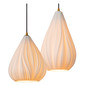 Preview: Lucide CINZIA MULTI PENDEL E27 Pendelleuchten 4-fach Retro Weiß 70-154cm 13452/04/31