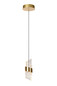 Preview: Lucide KLIGANDE LED Pendelleuchten 9W Warmweiss Modern Mattgold 70-150cm 13496/07/02