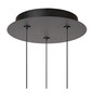 Preview: Lucide KLIGANDE LED Pendelleuchten 3-fach 8W dimmbar Warmweiss Modern Schwarz 70-150cm 13496/21/30