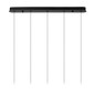 Preview: Lucide KLIGANDE LED Pendelleuchten 5-fach 7,8W dimmbar Warmweiss Modern Schwarz 70-150cm 13496/35/30