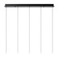 Preview: Lucide SENTUBAL LED Pendelleuchten 5-fach 5,3W dimmbar Warmweiss Modern Schwarz 70-150cm 13498/25/30