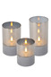 Preview: Lucide VELAS LED Tischlampe 3-fach 0,2W Warmweiss Modern Rauchfarbe 13500/03/65