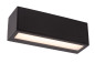 Preview: Lucide SUTTON LED Wandleuchte 2W dimmbar IP54 Steuerbare Lichtfarbe Modern Schwarz 15813/02/30