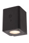 Preview: Lucide RAMIN LED Wandleuchte 1W dimmbar IP54 Steuerbare Lichtfarbe Modern Schwarz 15818/01/30