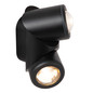 Preview: Lucide ERIN LED Wandstrahler 2-fach 5W IP65 Warmweiss Modern Schwarz 15820/10/30