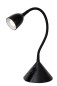 Preview: Lucide MILO LED Schreibtischleuchte 3,2W mit flexiblem Lesearm Schwarz 18673/03/30