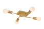 Preview: Lucide LESTER Deckenleuchte 4x E27 Mattes Gold, Messing 21118/04/02