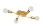 Preview: Lucide LESTER Deckenleuchte 4x E27 Mattes Gold, Messing 21118/04/02