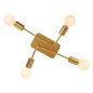Preview: Lucide LESTER Deckenleuchte 4x E27 Mattes Gold, Messing 21118/04/02