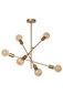 Preview: Lucide LESTER Deckenleuchte 6x E27 drehbar Mattes Gold, Messing 21119/06/02