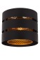 Preview: Lucide ROSAS Deckenleuchte E27 Schwarz, Mattes Gold, Messing 21133/01/30