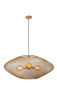 Preview: Lucide MESH E27 Pendelleuchten 3-fach Vintage Mattgold 80-500cm 21423/88/02
