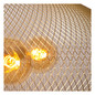 Preview: Lucide MESH E27 Pendelleuchten 3-fach Vintage Mattgold 80-500cm 21423/88/02