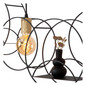 Preview: Lucide CIRCLE E27 Pendelleuchten 3-fach Vintage Schwarz 60-160cm 21425/03/30