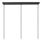 Preview: Lucide CIRCLE E27 Pendelleuchten 3-fach Vintage Schwarz 60-160cm 21425/03/30