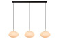 Preview: Lucide ELYSEE E27 Pendelleuchten 3-fach Klassisch Opal 70-150cm 21430/03/61
