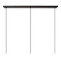 Preview: Lucide ELYSEE E27 Pendelleuchten 3-fach Klassisch Opal 70-150cm 21430/03/61
