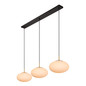 Preview: Lucide ELYSEE E27 Pendelleuchten 3-fach Klassisch Opal 70-150cm 21430/03/61