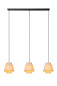 Preview: Lucide TRIBUTE E27 Pendelleuchten 3-fach Landhausstil Beige 70-150cm 21435/03/38
