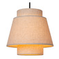 Preview: Lucide TRIBUTE E27 Pendelleuchten 3-fach Landhausstil Beige 120-350cm 21435/13/38