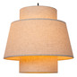Preview: Lucide TRIBUTE E27 Pendelleuchten 3-fach Landhausstil Beige 120-350cm 21435/13/38