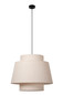 Preview: Lucide TRIBUTE E27 Pendelleuchten Landhausstil Beige 90-180cm 21435/60/38