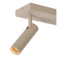 Preview: Lucide GRADO GU10 (MR11) Deckenstrahler 2-fach Modern Taupe 22974/02/41