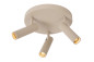 Preview: Lucide GRADO GU10 (MR11) Deckenstrahler 3-fach Modern Taupe 22974/13/41