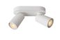 Preview: Lucide XYRUS LED Deckenleuchte 2x GU10 Dim-to-warm 2x 5W dimmbar 360° drehbar Weiß 95Ra 23954/11/31