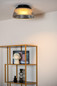 Preview: Lucide VIXI LED Deckenleuchte 17,6W dimmbar Warmweiss Retro Rauchfarbe 25115/35/65