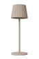Preview: Lucide JUSTINE LED Tischlampe 2W dimmbar Beige IP54 27889/02/38