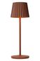 Preview: Lucide JUSTINE LED Tischlampe 2W dimmbar Rostfarbe IP54 27889/02/97