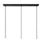 Preview: Lucide NOLAN Pendelleuchte 3x E27 Schwarz, Mattes Gold, Messing 30488/03/30