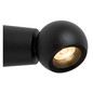 Preview: Lucide IPSOS LED Wandleuchte 6W IP54 Warmweiss Modern Schwarz 33200/05/30