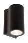 Preview: Lucide AKRA LED Wandleuchte 6W IP54 Warmweiss Modern Schwarz 33801/06/30