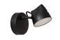 Preview: Lucide MILNE LED Wandleuchte 8W dimmbar Warmweiss Modern Schwarz 44216/08/30
