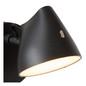 Preview: Lucide MILNE LED Wandleuchte 8W dimmbar Warmweiss Modern Schwarz 44216/08/30