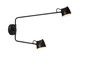 Preview: Lucide MILNE LED Wandleuchte 2-fach 8W dimmbar Warmweiss Modern Schwarz 44216/12/30