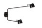 Preview: Lucide MILNE LED Wandleuchte 2-fach 8W dimmbar Warmweiss Modern Schwarz 44216/12/30