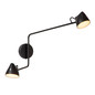 Preview: Lucide MILNE LED Wandleuchte 2-fach 8W dimmbar Warmweiss Modern Schwarz 44216/12/30