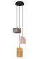 Preview: Lucide NINJA E27 Pendelleuchten 3-fach Modern Multifärben 70-120cm 44415/03/99