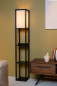 Preview: Lucide MENNO Stehleuchte E27 Schwarz, Beige 44799/81/30