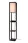 Preview: Lucide MENNO Stehleuchte E27 Schwarz, Beige 44799/81/30