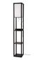 Preview: Lucide MENNO Stehleuchte E27 Schwarz, Beige 44799/81/30